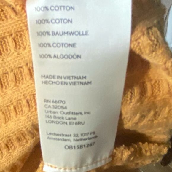 Free People Juicy Sweater Long Sleeve Cowl Neck Gold Harvest Moon S - Picture 13 of 15